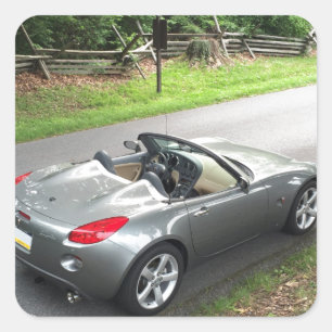 Pontiac Solstice Vierkante Sticker