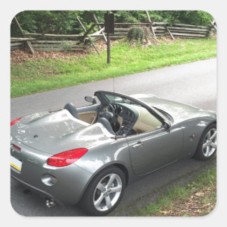 Pontiac Solstice Vierkante Sticker