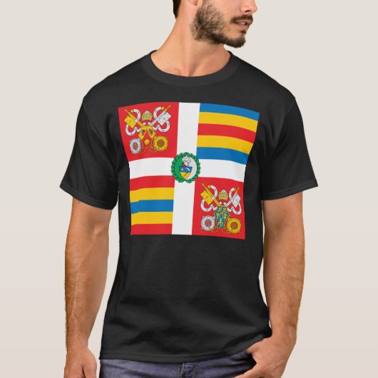 Pontifical Swiss Guard Banner T-shirt (Voorkant)