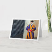 Pontificale Zwitserse Garde Portret Kaart (Voorkant)