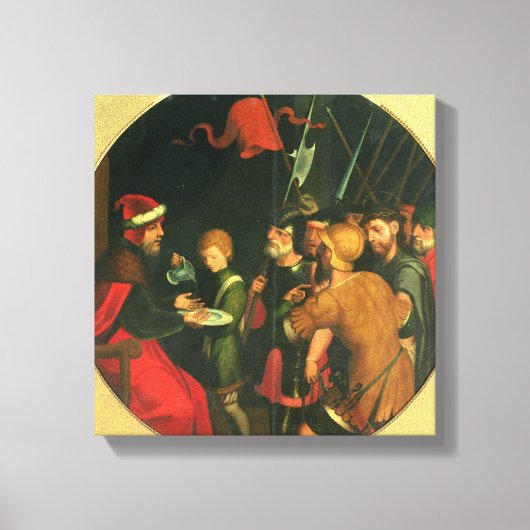 Pontius Pilate was zijn handen aan het wassen Canvas Afdruk (Voorkant)