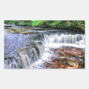 Pontneddfechan Herfsten Walking Trail - Wales Rechthoekige Sticker