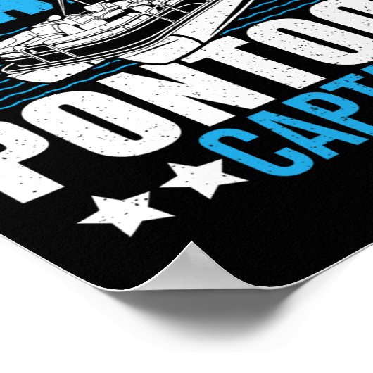 Ponton Boat Boating Party World's Okayest Pontoon Poster (Hoek)