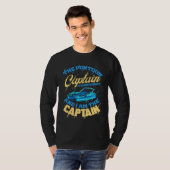 Ponton captain  for pontoon boat captain boat t-shirt (Voorkant volledig)