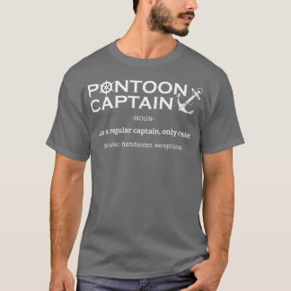 Ponton kapitein Grappig als een gewone kapitein T-shirt