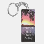 Ponton Keys Lake Sunset Custom Sleutelhanger (Voorkant Links)