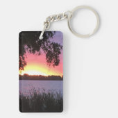 Ponton Keys Lake Sunset Custom Sleutelhanger (achterkant)