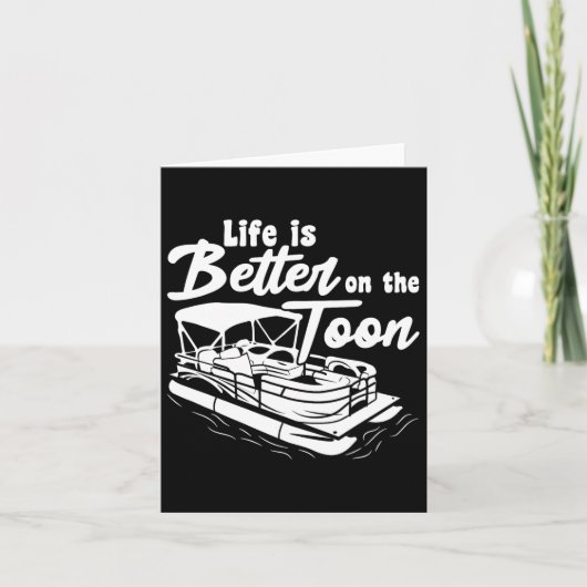 Pontonboot Grappig varen leven is beter op de T Kaart (Voorkant)