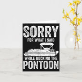 Pontonboot Grappig varen Sorry tijdens het aanmere Kaart (Gele Bloem)