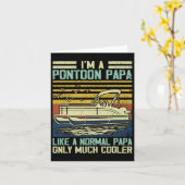 Pontonboot Kapitein Papa Oom Pontonvaren Boot Kaart (Gele Bloem)