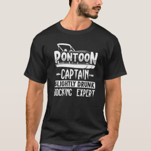 Pontonkapitein licht Drink docking expert T-shirt