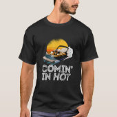 Pontoon Boat   Comin In Hot     Boating Lake for D T-shirt (Voorkant)