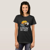 Pontoon Boat Comin In Hot Boating Lake for D T-shirt (Voorkant volledig)