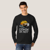 Pontoon Boat   Comin In Hot     Boating Lake for D T-shirt (Voorkant volledig)
