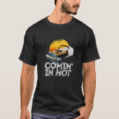 Pontoon Boat Comin In Hot Boating Lake for Dad T-shirt (Voorkant)