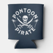 Pontoon Boat Funny Pontoon Pirate Blikjeskoeler (Voorkant)