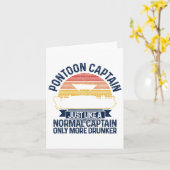Pontoon Boat Grappig Cadeau Kaart (Gele Bloem)