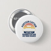 Pontoon Boat Grappig Cadeau Ronde Button 5,7 Cm (Voorkant /achterkant)