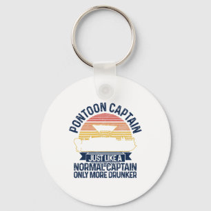 Pontoon Boat Grappig Cadeau Sleutelhanger