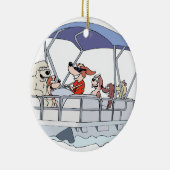 Pontoon Boat Keramisch Ornament (Rechts)