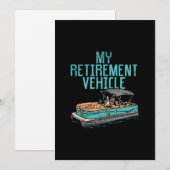 Pontoon Boat - Mijn Pensioenvoertuig Kaart (Voorkant / Achterkant)
