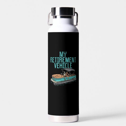 Pontoon Boat - Mijn Pensioenvoertuig Waterfles (Voorkant)