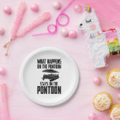 Pontoon Boat Papieren Bordje (Feest)