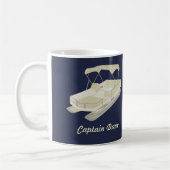 Pontoon Boat Specialized Coffee Mok Navy Blue (Links)