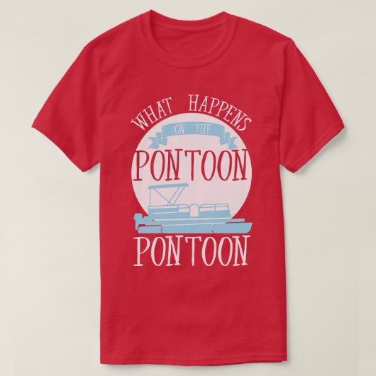 Pontoon Boat T-shirt (Design voorkant)