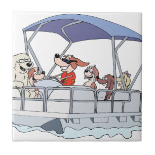 Pontoon Boat Tegeltje