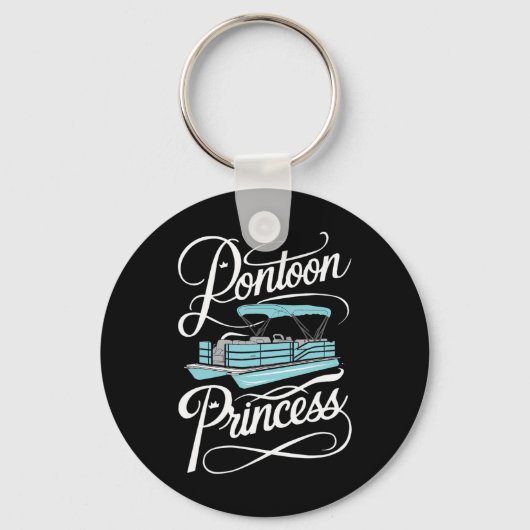 Pontoon Boat Women Boating Princess Party  Sleutelhanger (Voorkant)