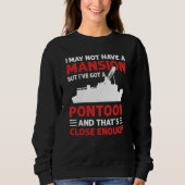 Pontoon Boating Pontoon Boat Captain Trui (Voorkant)