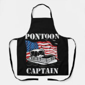 Pontoon Captain American Flag Pontoon Boat Lover Schort (Voorkant)