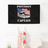 Pontoon Captain American Flag Pontoon Boat Lover Spandoek (Insitu)