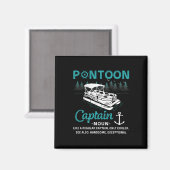 Pontoon Captain Definition Funny Pontoon Boat Boat Magneet (Voorkant / Achterkant)