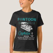 Pontoon Captain Definition Funny Pontoon Boat Boat T-shirt (Voorkant)