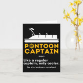 Pontoon Captain Definition - Grappige boot Pontoon Kaart (Gele Bloem)