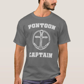 PONTOON CAPTAIN Funny Boating for Water Sports fam T-shirt