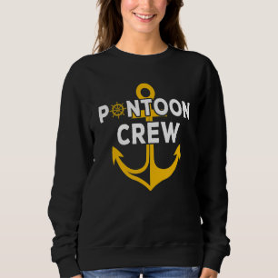 Pontoon Crew Boat Anchor Kapitein Captoon Trui