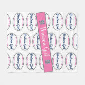 Pontoon Girl Cling Thans Blanket Fleece Deken (Voorkant (Horizontaal))