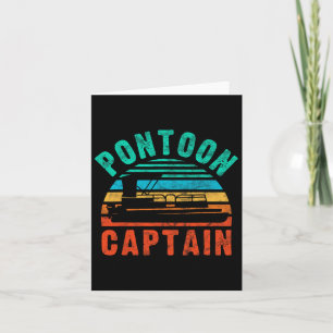  Pontoon kapitein Boat eigenaar Boater Kaart