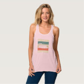 Pontoon Kapitein Boat Funny Retro  Tanktop (Volledige Voorkant)