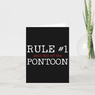 Pontoon Kapitein Boating Gift Kaart