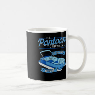 Pontoon Kapitein Boot Zeilboot Varen Jacht Pontoo Koffiemok