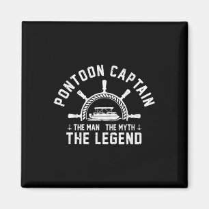 Pontoon Kapitein De Mythe De Legende Meer Varend  Magneet