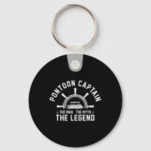 Pontoon Kapitein De Mythe De Legende Meer Varend Sleutelhanger