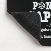 Pontoon Kapitein Definitie Boot Leven Grappig Vare Muismat (Hoek)