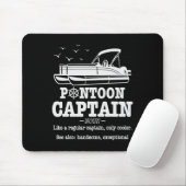 Pontoon Kapitein Definitie Boot Leven Grappig Vare Muismat (Met muis)
