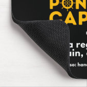 Pontoon Kapitein Definitie - Grappige Boot Pontone Muismat (Hoek)