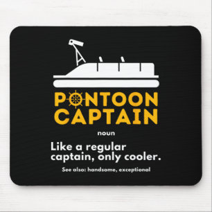 Pontoon Kapitein Definitie - Grappige Boot Pontone Muismat